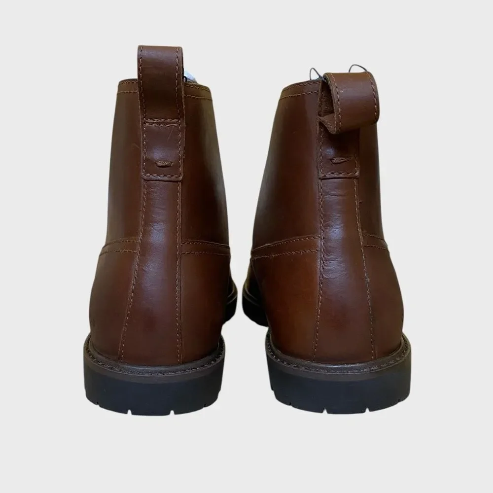 NWB Cole Haan Grand+ Lug Leather Boots Men's Size 7 Brown Lace Up Lightweight